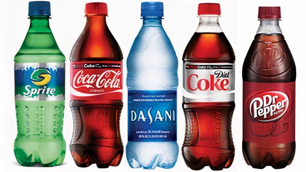 Bottled Soda · 20oz Bottled Coca Cola, Diet Coke, Sprite & Dr. Pepper