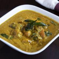 Gosht (Goat) Kurma · Goat cooked in a coconut and cashew gravy. Enjoyed best with a kerala parotta (in the bread ...