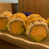 Spicy Crab Roll · Spicy crab and avocado.