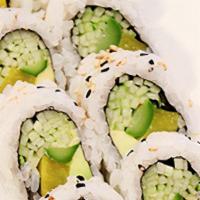 Vegetable Roll · Cucumber, avocado, yellow radish, asparagus with sesame seed.