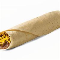 Party Burrito · A mini-version of our Bean Burrito. Refried beans, chili sauce, cheddar wrapped in a warm fl...