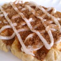Cinnamon Roll Waffle · The envy of all cinnamon rolls! Cinnamon mix & vanilla buttercream!