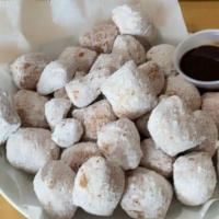 Zeppoli · Made of dough, comes with chocolate sauce