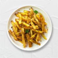 Herb Fries · Idaho potato fries cooked until golden brown and garnished with salt, and our housemade seas...