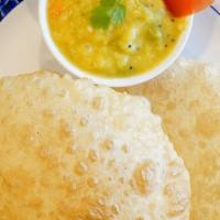 Poori (2 Pieces) · Served with aloo masala.