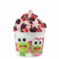 Small Frozen Yogurt 12 Oz. Pink Cup · Premium Yogurt with non-fat, low-fat, no sugar and gluten free options.