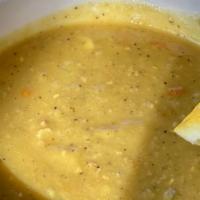 Lentil Soup · Red Lentil, Garlic, Carrot, Onion, and Parsley
