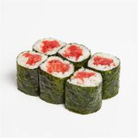 Tuna Roll · Tuna with sushi rice wrapped in nori.