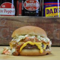 Southern Burger · American Cheese, Buttermilk Coleslaw,Chili, Mustard, Onions