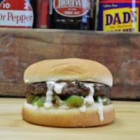 Philly Cheeseburger · Grilled Onions & Peppers, Melted White American Cheese