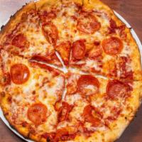 Pepperoni Pizza · Favorite. Tomato sauce, mozzarella, and pepperoni.