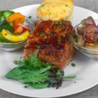 Bbq Turkey Meatloaf · Ground Turkey with herbs and spices topped with BBQ sauce.