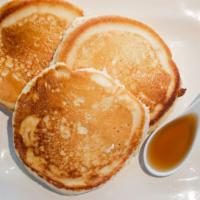 Pancake Stack · Three fluffy pancakes.