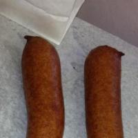 10 Foot-Long Corndogs · COMES WITH MUSTARD