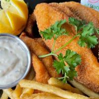 Southern Fried Catfish · Southern Fried Catfish Fillets served with choice of two sides.