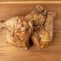 Smoked Chicken Leg Quarters · One pack. Approximately 1 lb.
Chicken leg quarters seasoned and smoked. Fully cooked, ready ...
