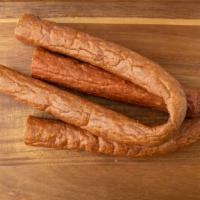 Smoked Hot Sausage · One pack. Approximately 1.25 lbs.
Our own hot sausage blend of ground pork seasoned with sal...