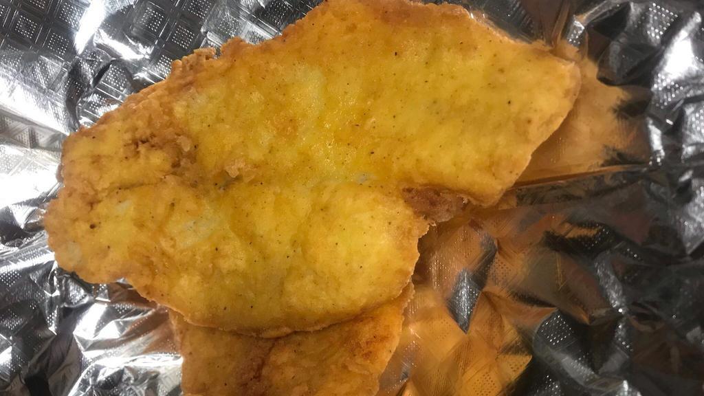 Fried Fish · Crispy fried white filet fish.