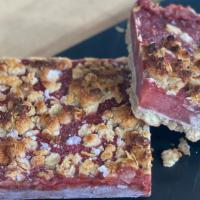 Berry Crumble Bars · Gluten free. Fresh blueberries, blackberries and strawberries, oats, chia seeds with vanilla...