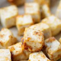 Baked Tofu 6Oz · 6oz of baked and seasoned tofu. This is a high protein item! 17g of protein.