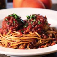 Spaghetti & Meatballs · Rotolo’s family favorite. Traditional spaghetti & Italian meatballs topped with our authenti...