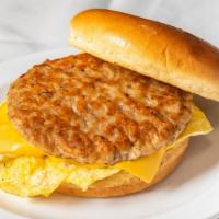 Eggs, Sausage & Cheese Breakfast Sandwich · 2 Eggs, Sausage & Cheese Breakfast Sandwich