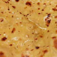 Besan Roti (Gf) · Chickpeas flour flatten brushed with butter. Gluten free.