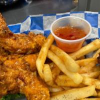 Southern Chicken Breast · Also available in buffalo for an additional charge. Hand-breaded chicken tenders served with...