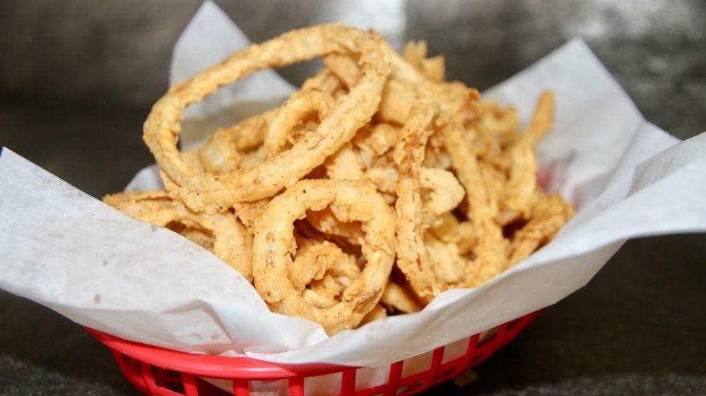Onion Rings · Fresh, hand-battered and little spicy.