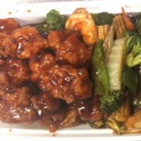 General Tso'S Chicken · Hot and spicy. Chunk of chicken breaded and deep-fried in an amazing sweet spicy sauce sauté...