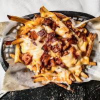 Cheesy Fries · Top menu item. Loaded with cheese and bacon.