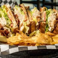 Turkey Club · with Chips and Pickle
