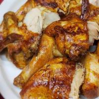 Chicken Combo · Marinated 24 hours before cooked in our rotisserie at a low flame; our full chicken cut into...