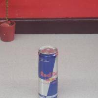 Red Bull · 12 ounce can.