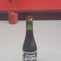 Sangria · grape flavor soda in a glass bottle.  (requires bottle opener)