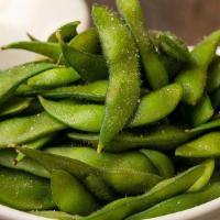 Edamame · Soybeans steamed and lightly salted.