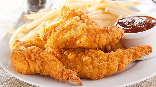 Chicken Tenders · Four chicken tenders, served with your choice of dipping sauce.