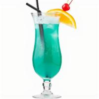 Island Breeze · Rumhaven Coconut rum, Blue Curacao, and pineapple juice.   Serves (6) drinks (or one really ...