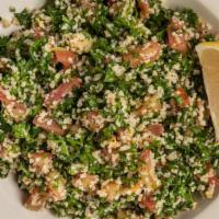 Taboule · Traditional Lebanese parsley, cracked wheat salad