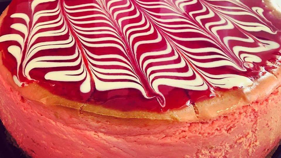 Strawberry Cheesecake Slice · Freshly made cheesecake, cut into a thick slice. Something you are sure to love!