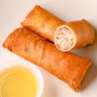 Vietnamese Egg Rolls (2) · Crispy fried rolls filled with pork, shrimp, carrots, and taro. Served with our house garlic...