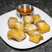 Salmon Nuggets (8 Pcs) · Fresh salmon, deep-fried, served Jessie's Good Eats special sauce.