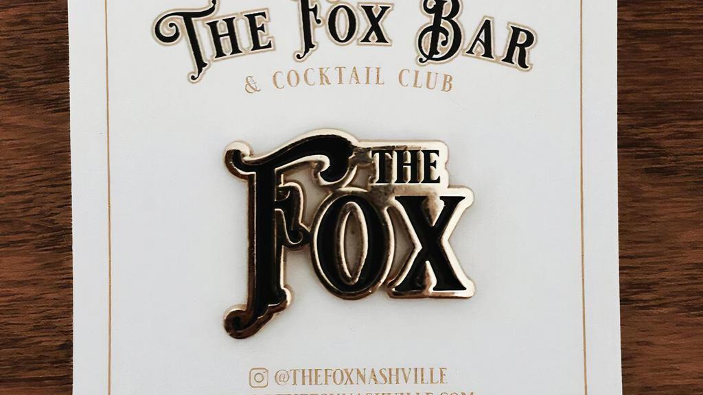 The Fox Logo Enamel Pin · 