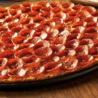 Pepperoni Suicide Pizza · Massive, massive and massive amount of pepperoni.