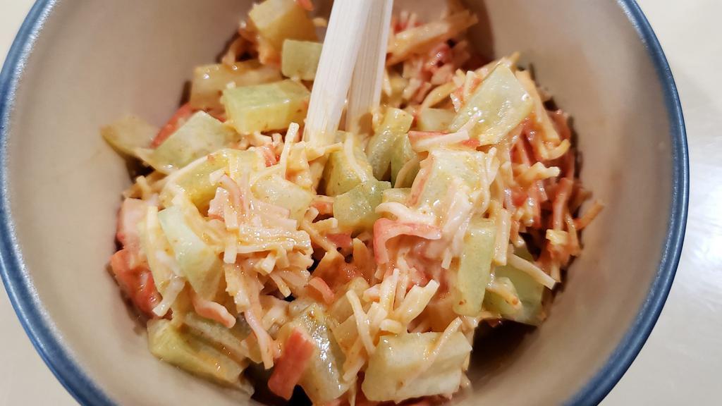 Spicy Crab Salad  · Cucumber, crab, and spicy mayo.