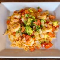 Mojo Shrimp · A delicious platter of sautéed shrimp seasoned in a sweet roasted garlic mojo sauce. mixed w...