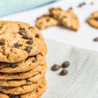 2 Homemade Chocolate Chip Cookies · Crispy, crunchy and irresistible. The cookie dough is handmade by christie's cookie co in nc...