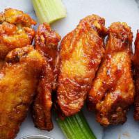 Chicken Wings · Unbreaded, Breaded, BBQ, Buffalo, Cajun, Lemon Pepper & Sweet Thai Chili Sauce.