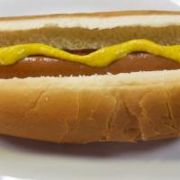 Hot Dog · Hot Dog meal comes with your choice of French fries, tater tots, or onion rings and a drink.