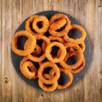 Onion Rings · Our beer battered whole onion wings provide the perfect level of crunch and are served with ...